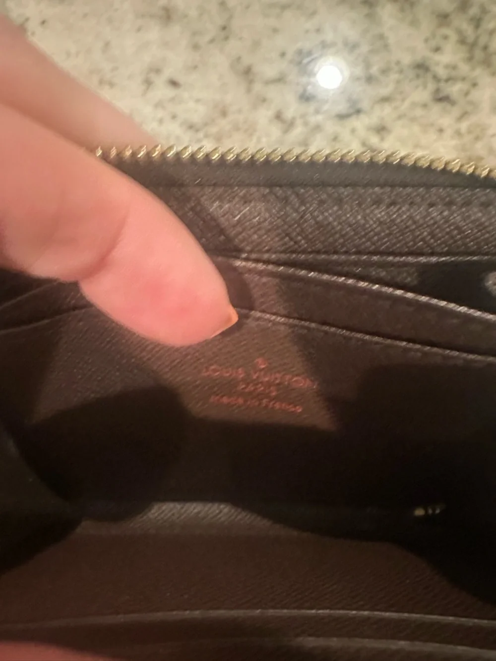 Louis Vuitton Damier Ebene Small Zipped Coin Purse - Dark Brown Checker - Picture 9 of 10